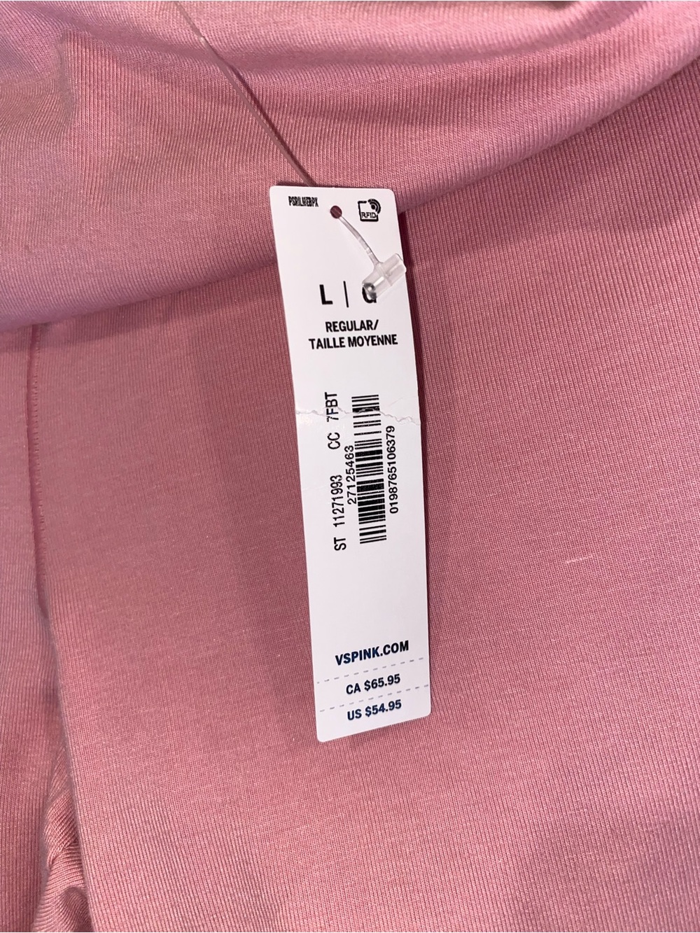 NWT PINK Victoria's Secret Light Pink Flare Leggings - Picture 4 of 6